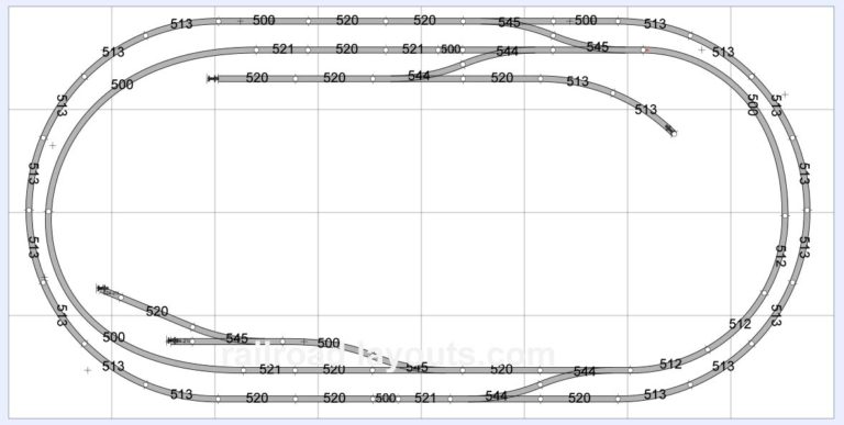 8x4 HO scale track plan - Railroad layouts