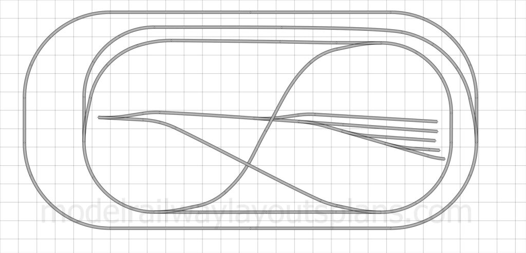 N scale 3x5 track plan