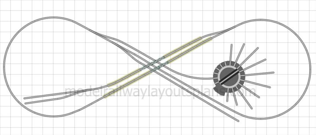 3x5 N scale track plan