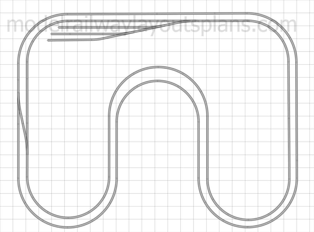 Balsa wood HO scale track plan