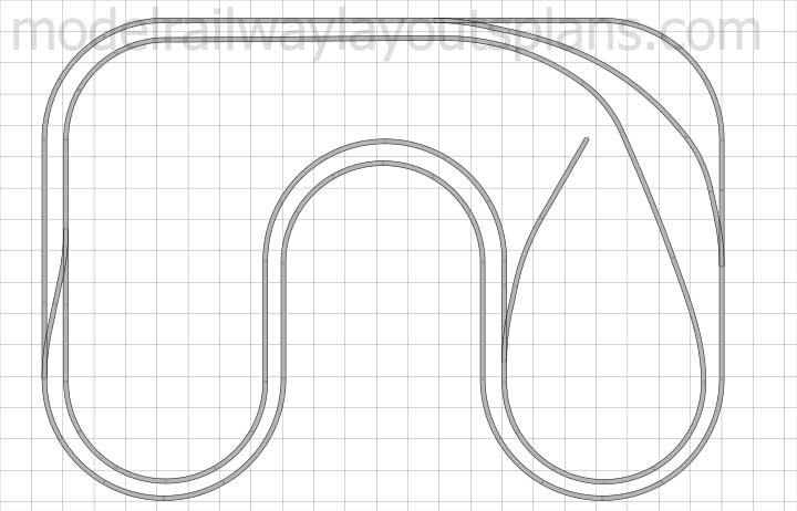 50s HO scale track plan