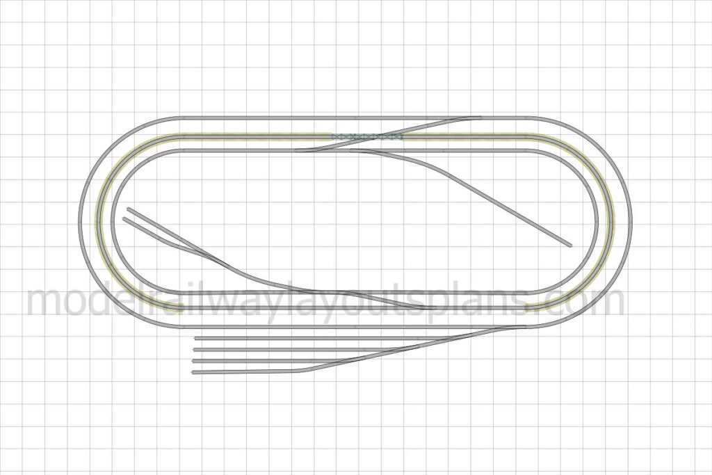simple HO scale track plan