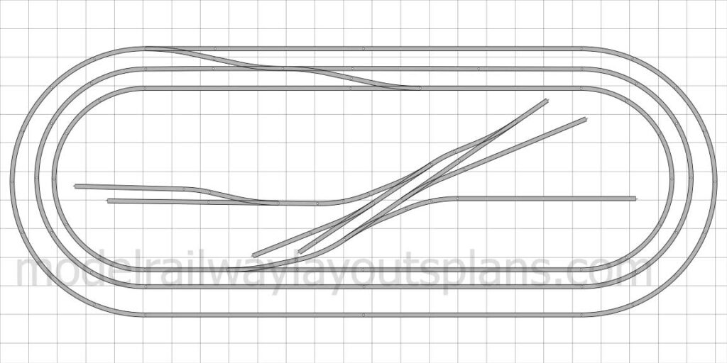 Elevated HO scale track plan