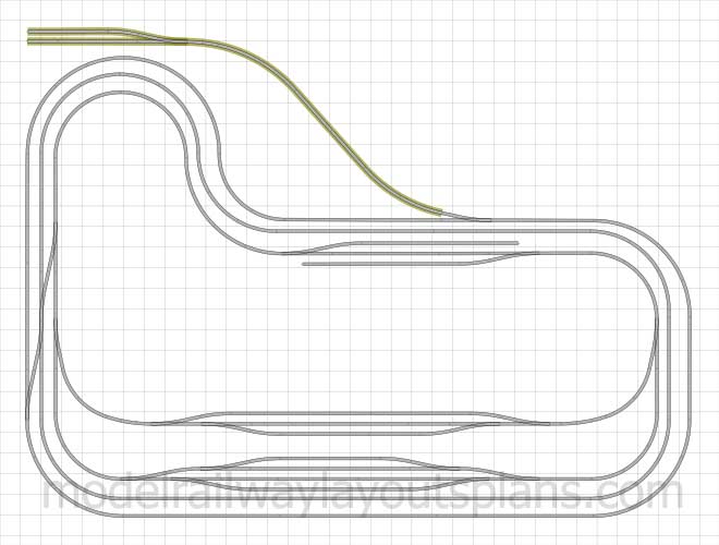 Peco N scale track plan