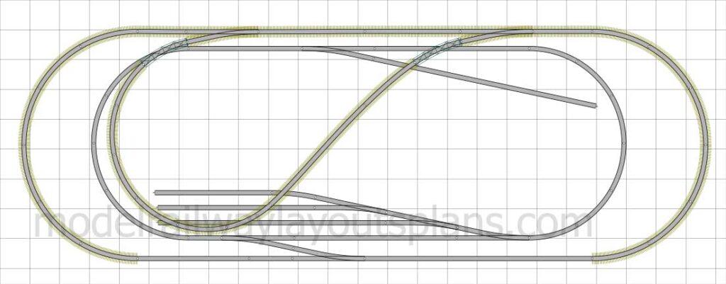 4x8 Lionel HO scale track plan