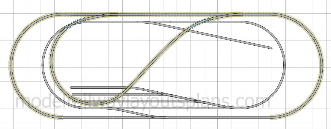 4x8 Lionel HO scale track plan - Railroad layouts