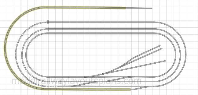 Huge oval track plan