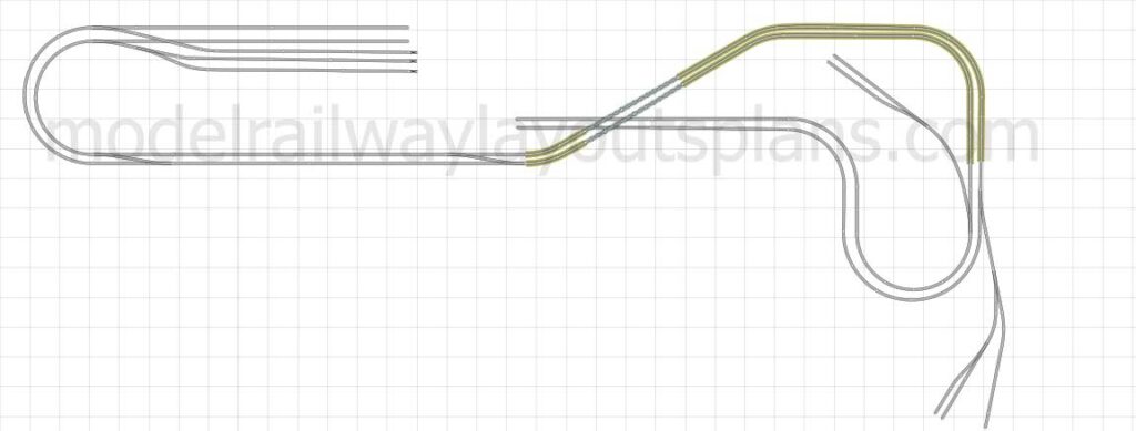 Multi line N scale track plan