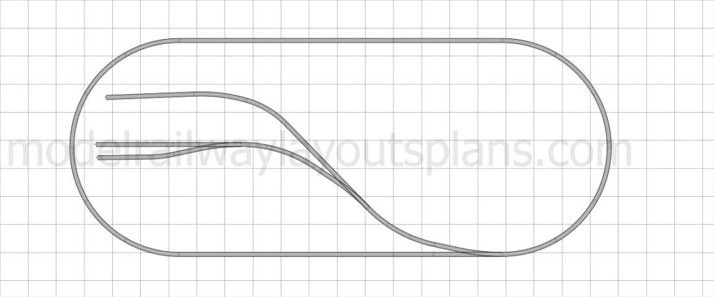 Straightforward HO scale track plan