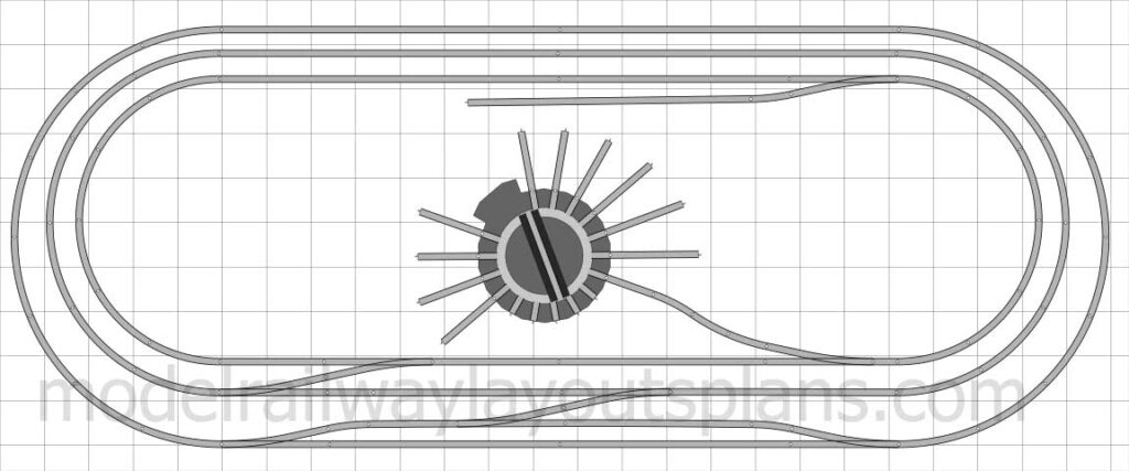 Mountain N scale track plan