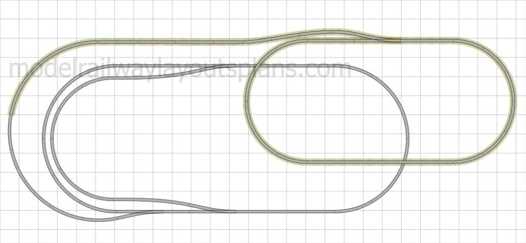 Model railroad vertical lift bridge track plan