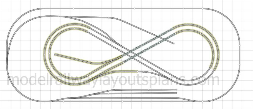 HO scale 5x8 track plan