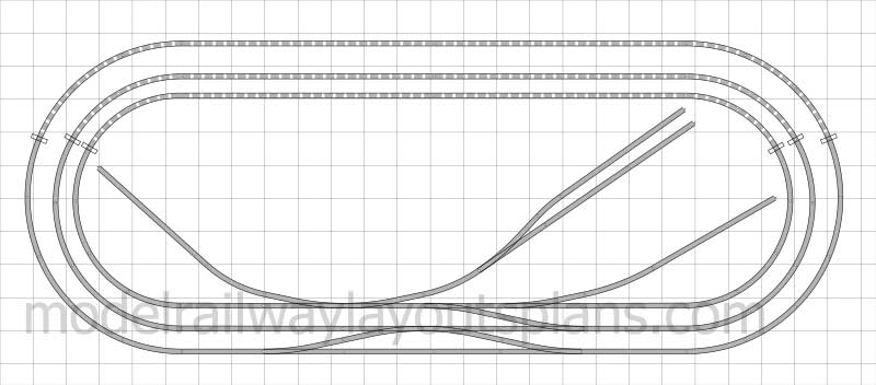 Village OO scale track plan