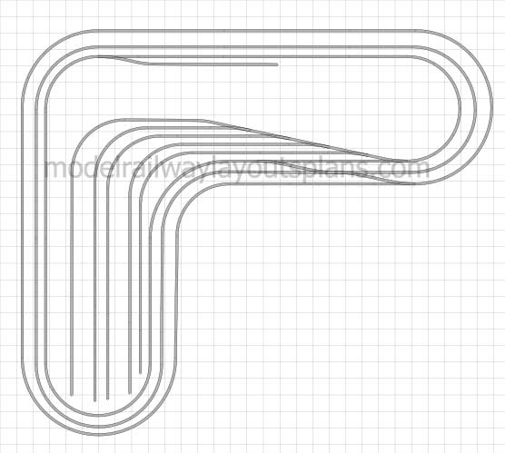 Busy HO scale track plan