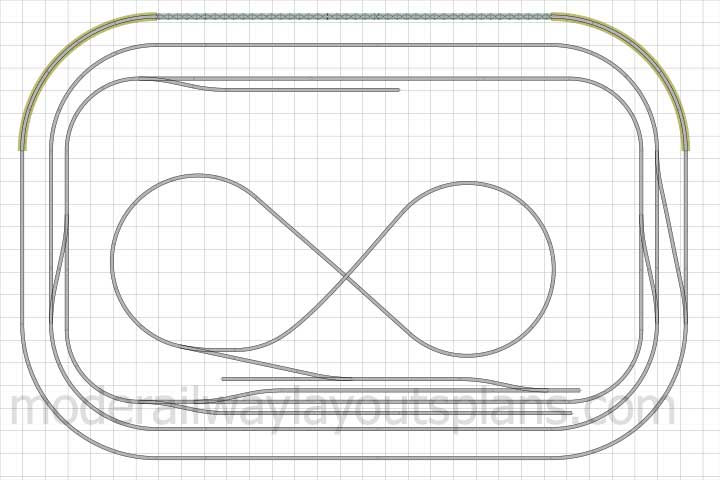 Square HO scale track plan