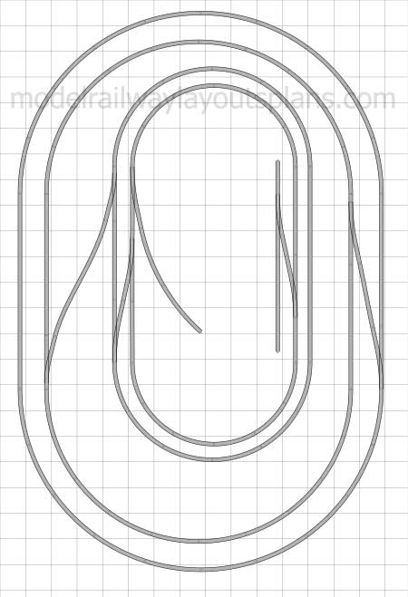 Basement DCC track plan